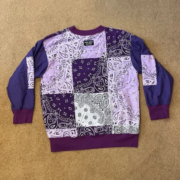 IAmSosa Bandana Patchwork Crewneck Men’s Size L